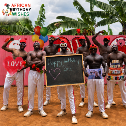 Personalized greetings from Africa performed by our dance team - Pink Panthers