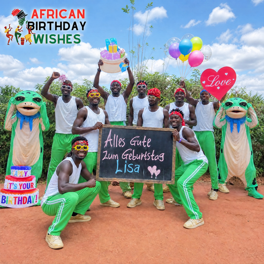 Frog Team — a funny way to say happy birthday with African dance video
