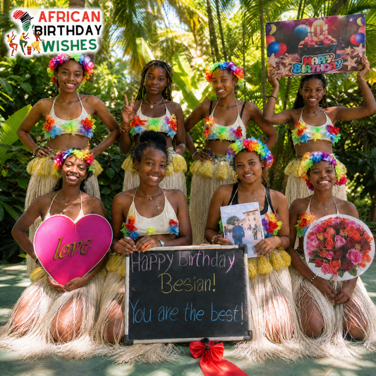 Glamorous Girls performing a custom happy birthday video